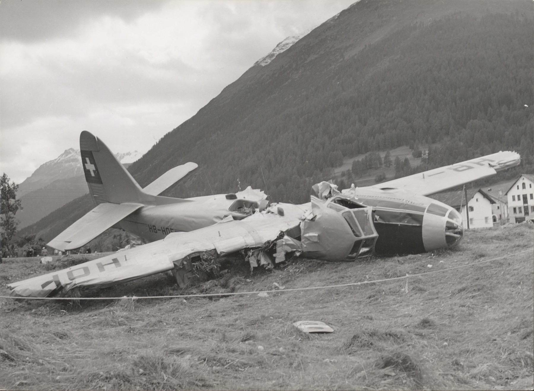 Catastrophe aérienne dans la Haute-Engadine