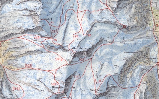 La « résistance fédérale » et les premières cartes avec itinéraires de ski